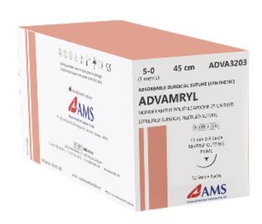 ADVAMRYL MONOFILAMENT POLIGLECAPRONE 25 VIOLET 2-0 150CM W/O NEEDLE